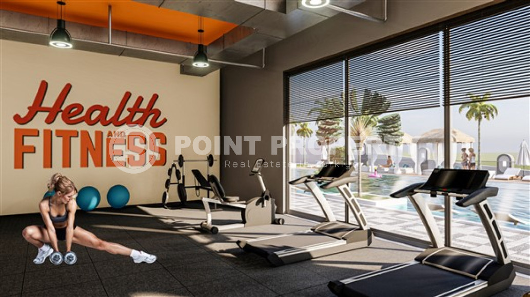 Двухуровневые апартаменты 100 м2 в строящейся резиденции с собственным пляжем, район Авсаллар-id-3622-фото-11