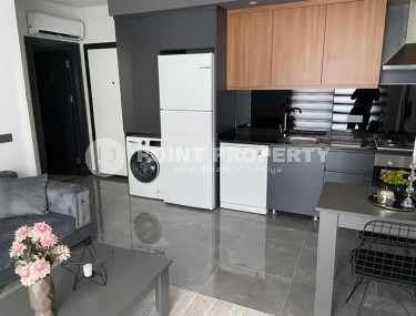 Stylish one-bedroom apartment, 55m², in a cozy complex at the foot of the mountains in Oba, Alanya-id-1317-photo-3