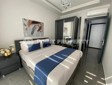 Stylish one-bedroom apartment, 55m², in a cozy complex at the foot of the mountains in Oba, Alanya-id-1317-photo-5