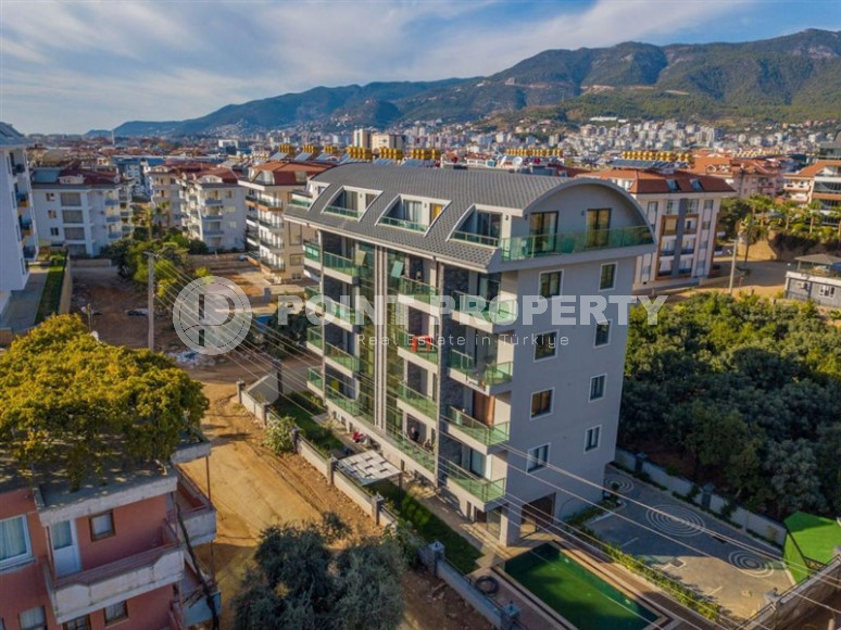 Stylish one-bedroom apartment, 55m², in a cozy complex at the foot of the mountains in Oba, Alanya-id-1317-photo-6