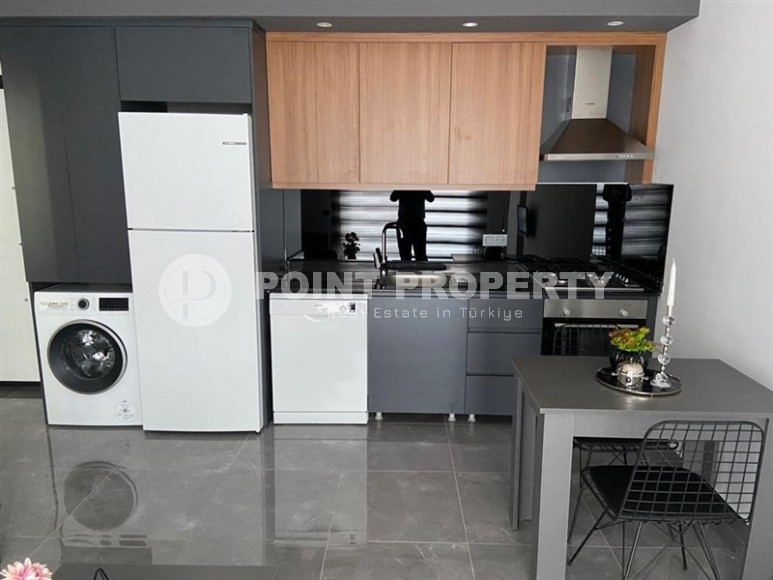 Stylish one-bedroom apartment, 55m², in a cozy complex at the foot of the mountains in Oba, Alanya-id-1317-photo-7