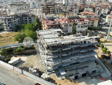 Красивая двухкомнатная квартира 53 м2, центр Аланьи, в строящейся резиденции с отельной инфраструктурой-id-3649-фото-5