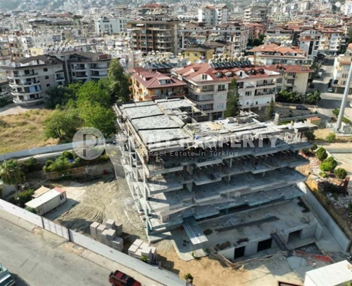 Красивая двухкомнатная квартира 53 м2, центр Аланьи, в строящейся резиденции с отельной инфраструктурой-id-3649-фото-5