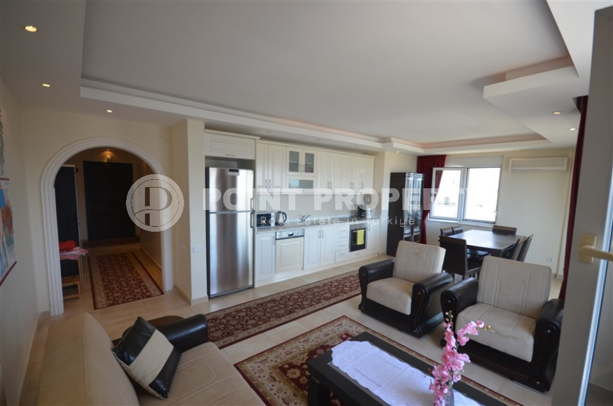 Уютная трехкомнатная квартира, 120м², в комплексе с инфраструктурой, в 400м от моря в районе Алании Тосмур-id-1318-фото-3