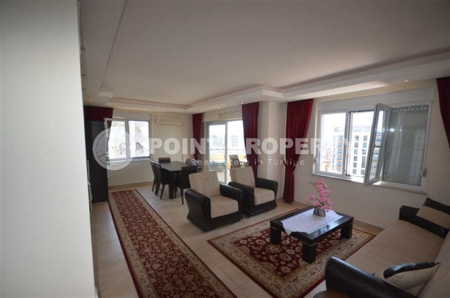 Уютная трехкомнатная квартира, 120м², в комплексе с инфраструктурой, в 400м от моря в районе Алании Тосмур-id-1318-фото-5