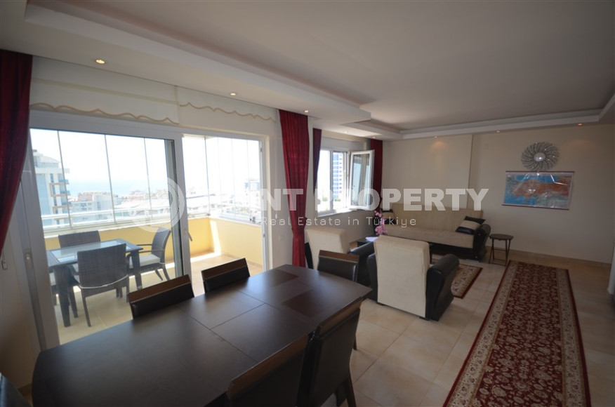 Уютная трехкомнатная квартира, 120м², в комплексе с инфраструктурой, в 400м от моря в районе Алании Тосмур-id-1318-фото-7