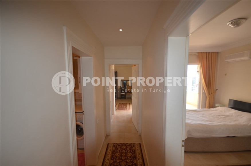 Уютная трехкомнатная квартира, 120м², в комплексе с инфраструктурой, в 400м от моря в районе Алании Тосмур-id-1318-фото-13