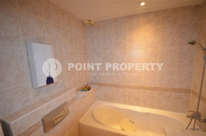 Уютная трехкомнатная квартира, 120м², в комплексе с инфраструктурой, в 400м от моря в районе Алании Тосмур-id-1318-фото-15