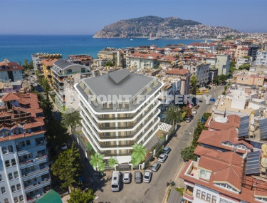 Новые двухкомнатные апартаменты 56 м2 в строящейся малоэтажной резиденции, центр Аланьи, Кейкубат-id-3663-фото-3