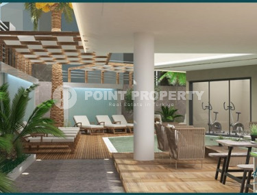 Новые двухкомнатные апартаменты 56 м2 в строящейся малоэтажной резиденции, центр Аланьи, Кейкубат-id-3663-фото-5