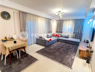 Меблированная квартира 2+1 с двумя ванными комнатами и балконами, район Оба-id-3669-фото-1