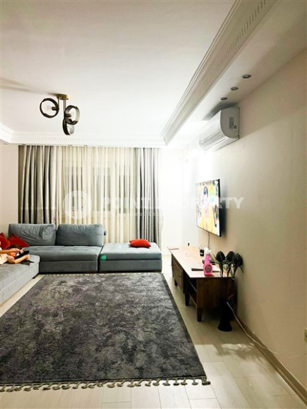 Меблированная квартира 2+1 с двумя ванными комнатами и балконами, район Оба-id-3669-фото-5