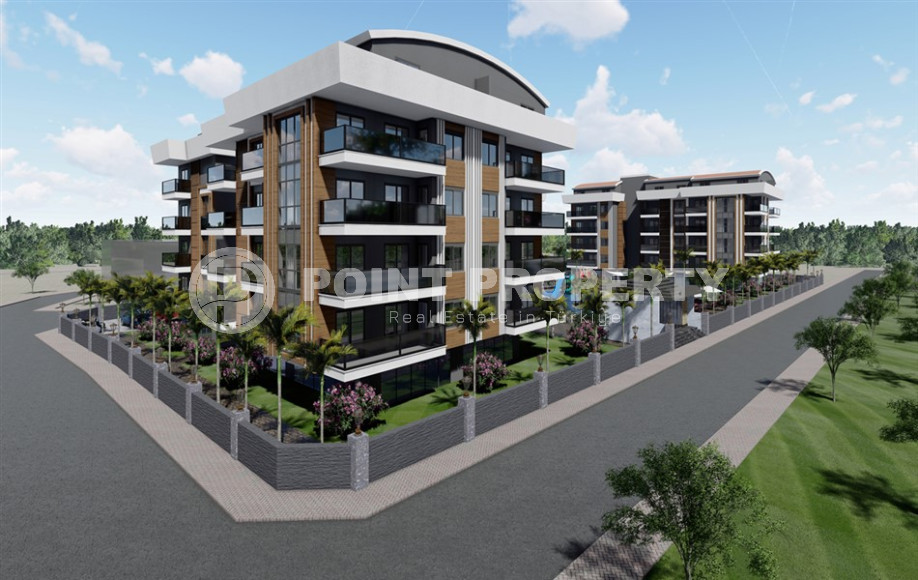 Apartment in a residence under construction with a 1+1 layout and an area of 53 m2 in the upper Oba area-id-3670-photo-1