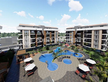 Apartment in a residence under construction with a 1+1 layout and an area of 53 m2 in the upper Oba area-id-3670-photo-5