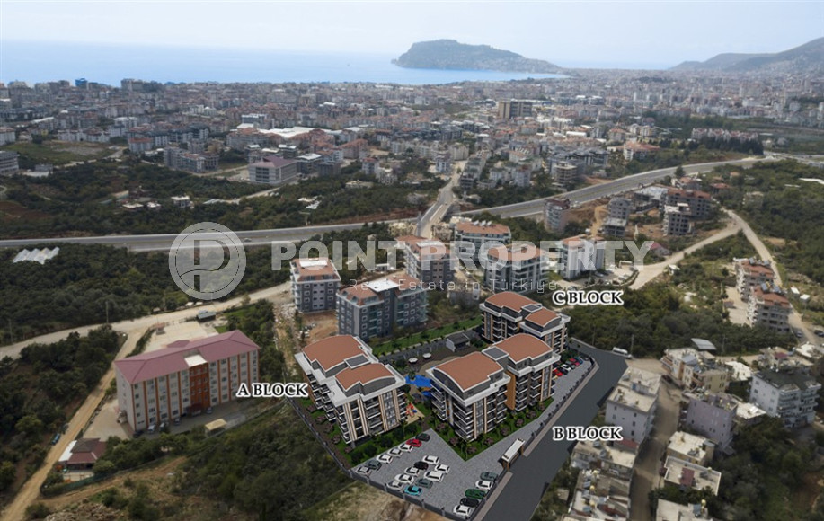 Apartment in a residence under construction with a 1+1 layout and an area of 53 m2 in the upper Oba area-id-3670-photo-7