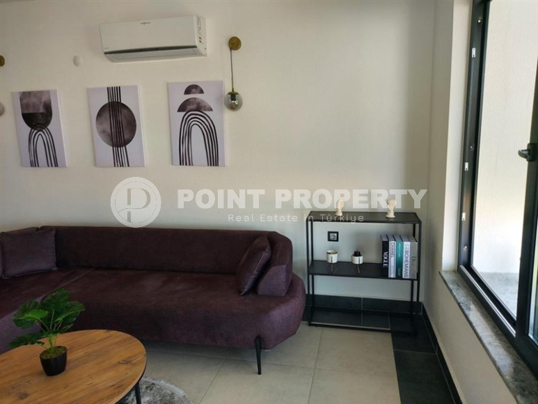 Стильная дизайнерская квартира с тремя спальнями, 140м², в таунхаусе в районе Алании Каргыджак-id-1319-фото-10