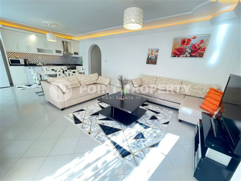 Милая трёхкомнатная квартира с площадью 125 м2, двумя ванными и балконами в районе Махмутлар-id-3678-фото-8