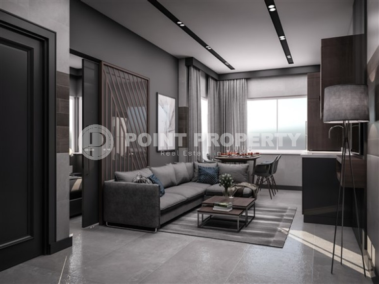 Роскошная строящаяся резиденция в самом центре Аланьи. Апартаменты на продажу с площадью 40 - 50 м2.-id-3680-фото-4