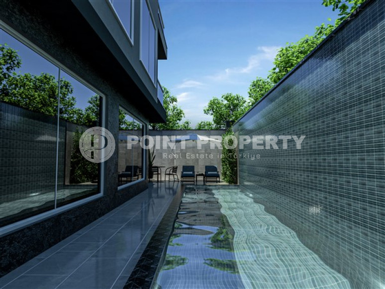 Роскошная строящаяся резиденция в самом центре Аланьи. Апартаменты на продажу с площадью 40 - 50 м2.-id-3680-фото-7