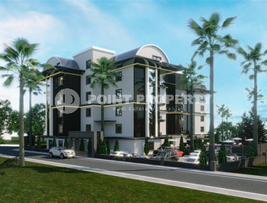 Двухуровневые апартаменты 100 м2 в новом комплексе расположенном в 50 метрах от Средиземного моря, центр Аланьи-id-3681-фото-4