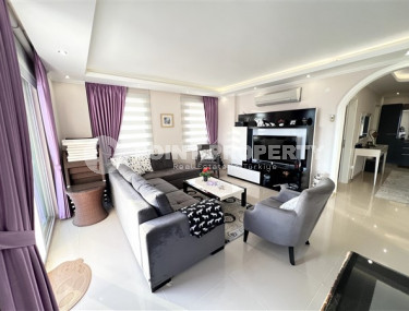 Просторная трёхкомнатная квартира 125 м2 с мебелью и двумя балконами в районе Тосмур-id-3685-фото-1