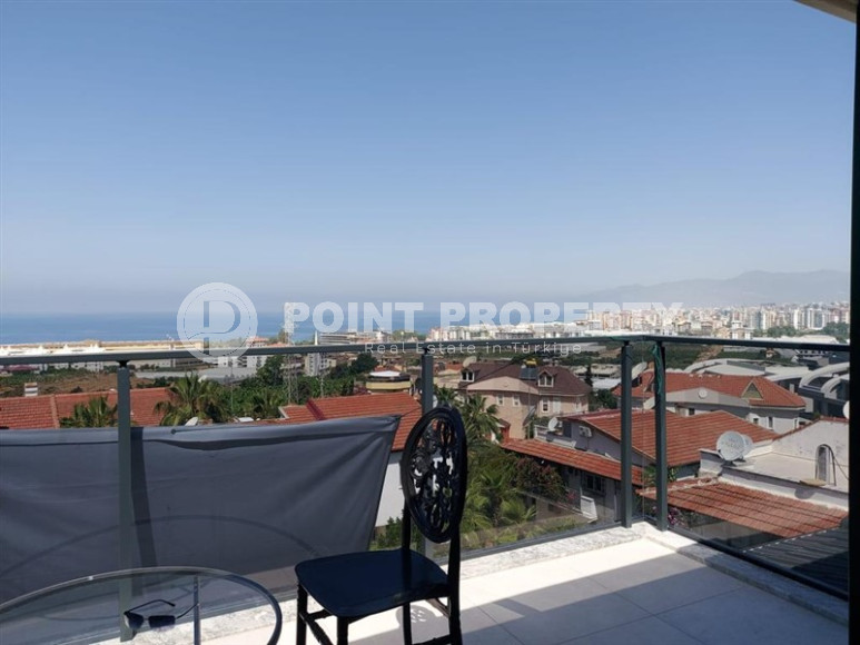 Стильная дизайнерская квартира с тремя спальнями, 140м², в таунхаусе в районе Алании Каргыджак-id-1319-фото-24