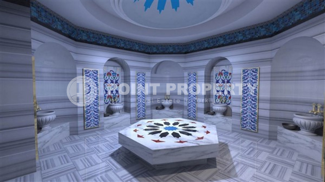 Furnished two-room apartment 80 m2 in a high-rise residence, Mahmutlar district-id-3693-photo-14