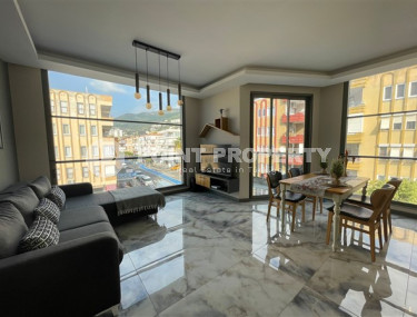 Three-room apartment 78 m2 equipped with furniture, 700 meters from Cleopatra Beach, Alanya center-id-3696-photo-1