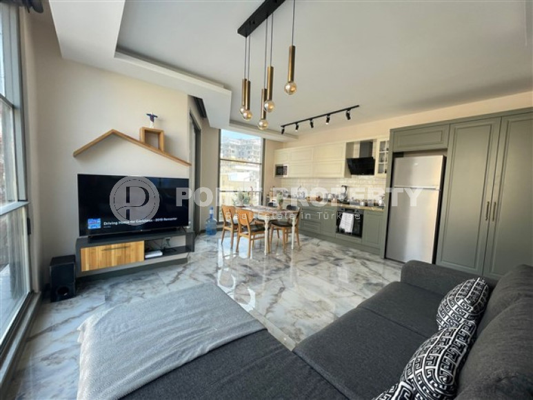 Трёхкомнатная квартира 78 м2 укомплектованная мебелью, в 700 метрах от пляжа Клеопатры, центр Аланьи-id-3696-фото-7