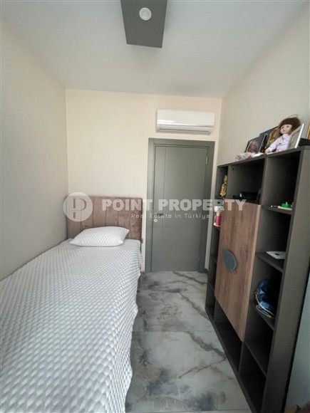 Трёхкомнатная квартира 78 м2 укомплектованная мебелью, в 700 метрах от пляжа Клеопатры, центр Аланьи-id-3696-фото-10