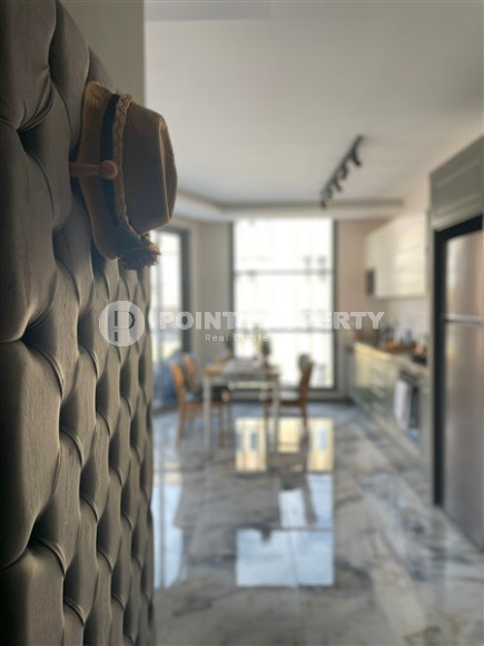 Трёхкомнатная квартира 78 м2 укомплектованная мебелью, в 700 метрах от пляжа Клеопатры, центр Аланьи-id-3696-фото-12