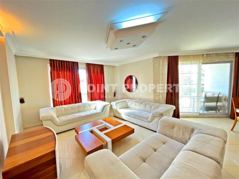 Большая и уютная квартира 170 м2 в районе Джикджилли, Аланья, продается без мебели-id-3702-фото-3