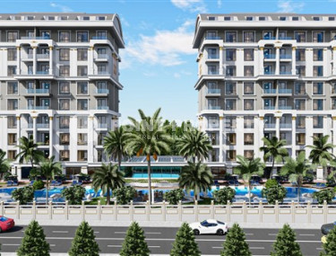 Apartments and duplexes at an excellent price, for investment, in a building under construction at the initial stage of construction, Payallar, Alanya-id-3028-photo-2
