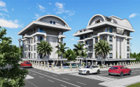 Apartments and duplexes at an excellent price, for investment, in a building under construction at the initial stage of construction, Payallar, Alanya-id-3028-photo-3