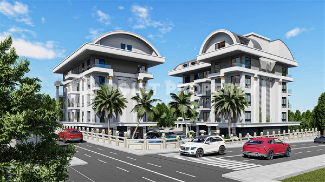 Apartments and duplexes at an excellent price, for investment, in a building under construction at the initial stage of construction, Payallar, Alanya-id-3028-photo-3