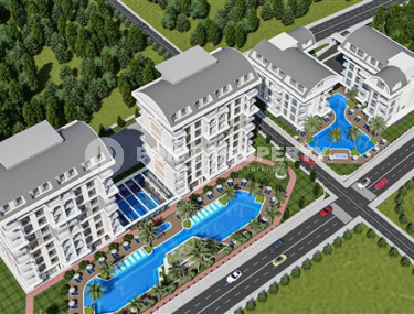 Apartments and duplexes at an excellent price, for investment, in a building under construction at the initial stage of construction, Payallar, Alanya-id-3028-photo-4