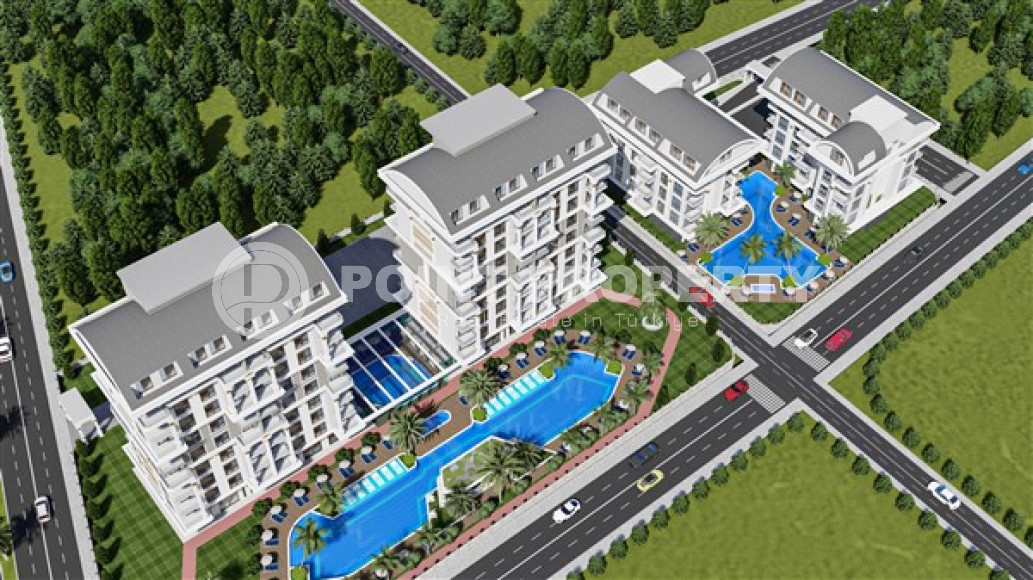 Apartments and duplexes at an excellent price, for investment, in a building under construction at the initial stage of construction, Payallar, Alanya-id-3028-photo-4