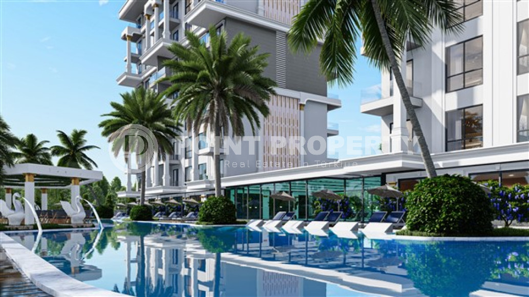 Apartments and duplexes at an excellent price, for investment, in a building under construction at the initial stage of construction, Payallar, Alanya-id-3028-photo-5