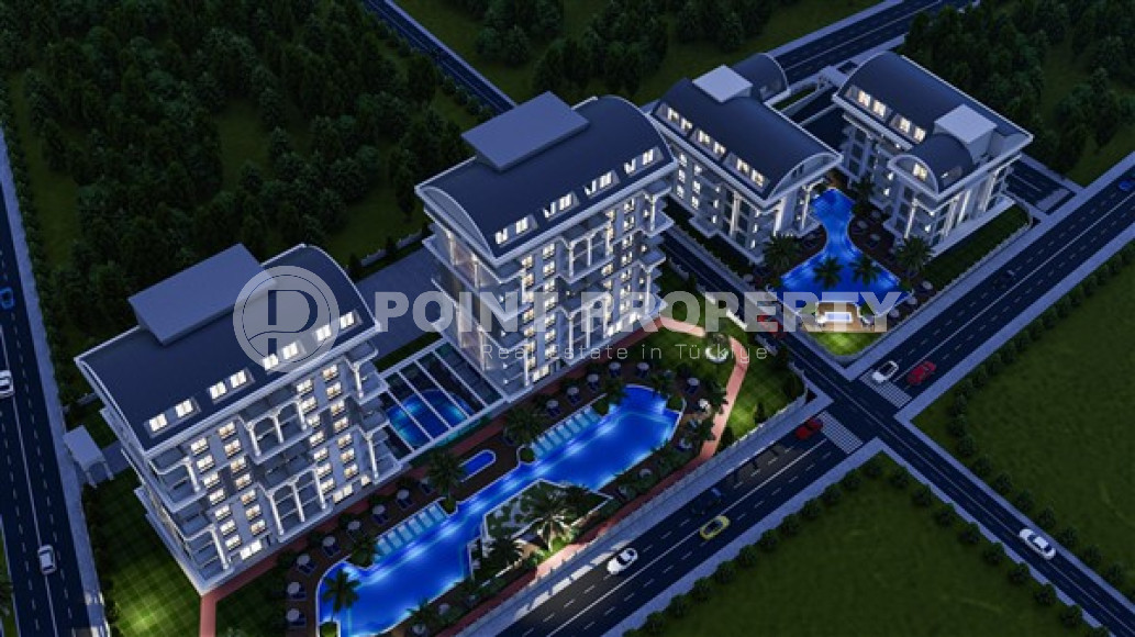 Apartments and duplexes at an excellent price, for investment, in a building under construction at the initial stage of construction, Payallar, Alanya-id-3028-photo-10