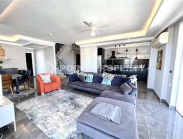 Дуплекс полностью меблированный, на 12-м этаже, с выходом на террасы, в районе Махмутлар.-id-3704-фото-3