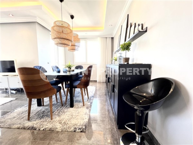 Дуплекс полностью меблированный, на 12-м этаже, с выходом на террасы, в районе Махмутлар.-id-3704-фото-7