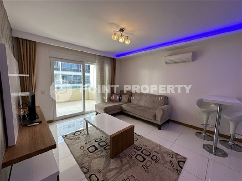 Двушка на высоком этаже в Махмутларе, полностью укомплектованная мебелью и техникой, 65 м2.-id-3707-фото-7