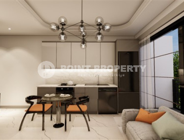 Компактная квартира 1+1 в центре Алании, в новом жилом комплексе, на окончательном этапе строительства.-id-3712-фото-4