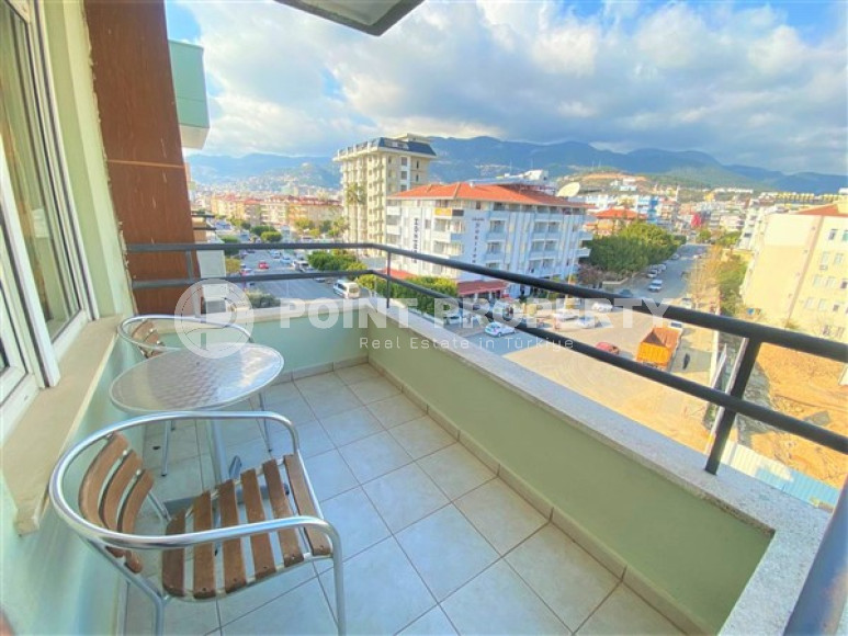 Комфортабельная квартира с планировкой 1+1 в доме 2002 года, район Оба, Аланья-id-3734-фото-11