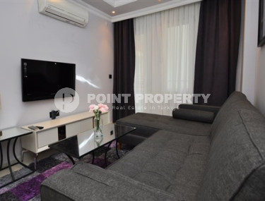 Небольшие апартаменты 1+1 с площадью 45 м2 недалеко от пляжа Клеопатры, центр Аланьи-id-3756-фото-3