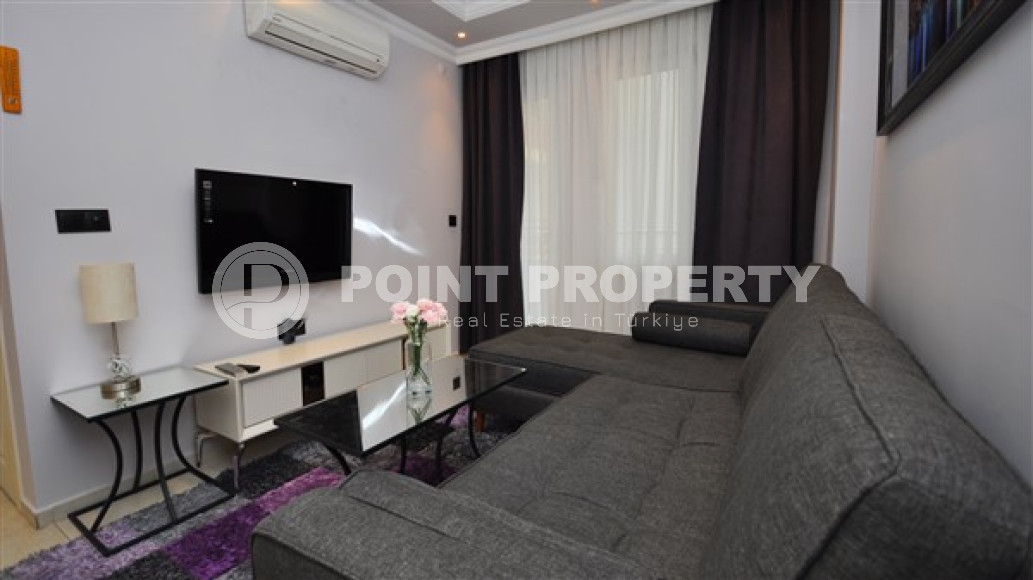 Небольшие апартаменты 1+1 с площадью 45 м2 недалеко от пляжа Клеопатры, центр Аланьи-id-3756-фото-3