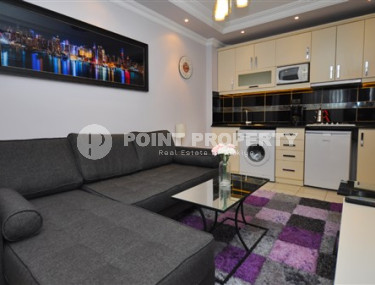 Небольшие апартаменты 1+1 с площадью 45 м2 недалеко от пляжа Клеопатры, центр Аланьи-id-3756-фото-4