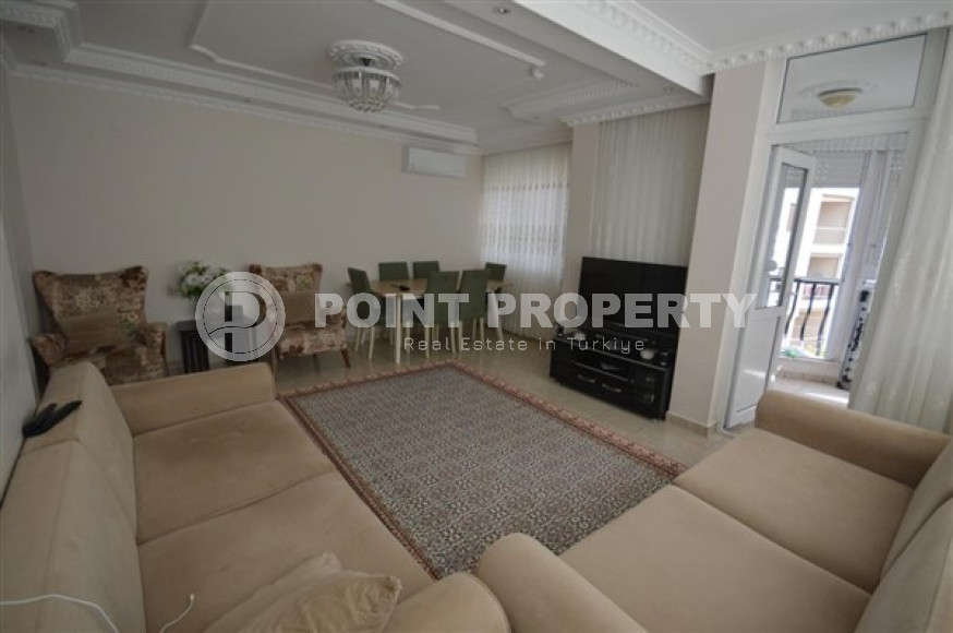 Готовая к проживанию двухкомнатная квартира 80 м2 с балконом, центр Аланьи-id-3757-фото-2