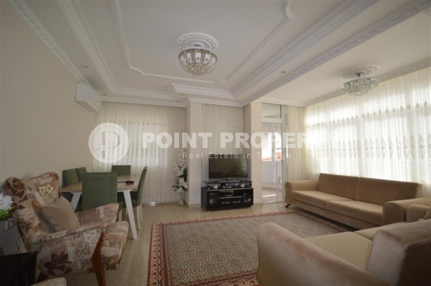 Готовая к проживанию двухкомнатная квартира 80 м2 с балконом, центр Аланьи-id-3757-фото-6