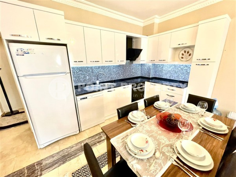 Трёхкомнатная квартира с мебелью с площадью 110 м2 в районе Аланьи, Оба-id-3777-фото-8